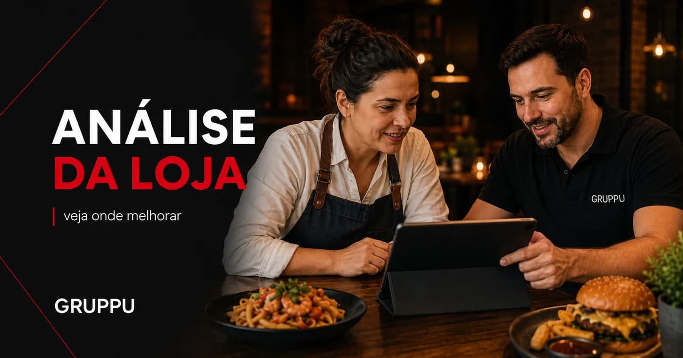 Análise de loja no iFood pela Gruppu